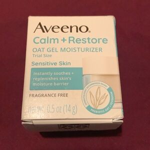 Aveeno Calm + Restore Oat Gel Moisturizer For Sensitive Skin, 0.5oz